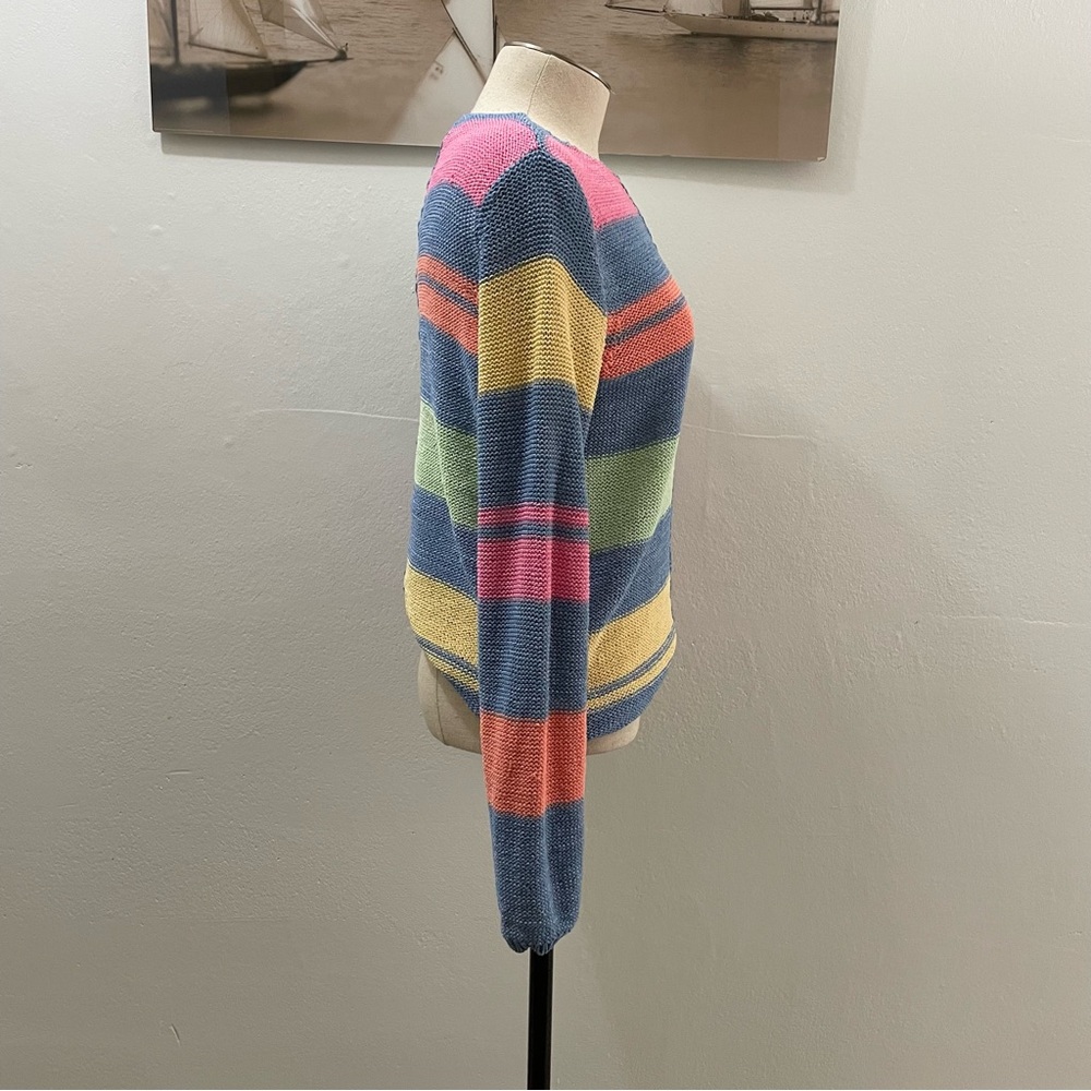 VINTAGE Sigrid Olsen Multicolor Block Sweater - Picture 4 of 5